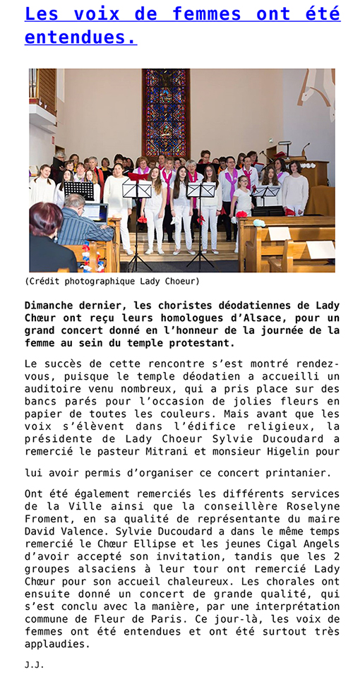 rencontre a saint die